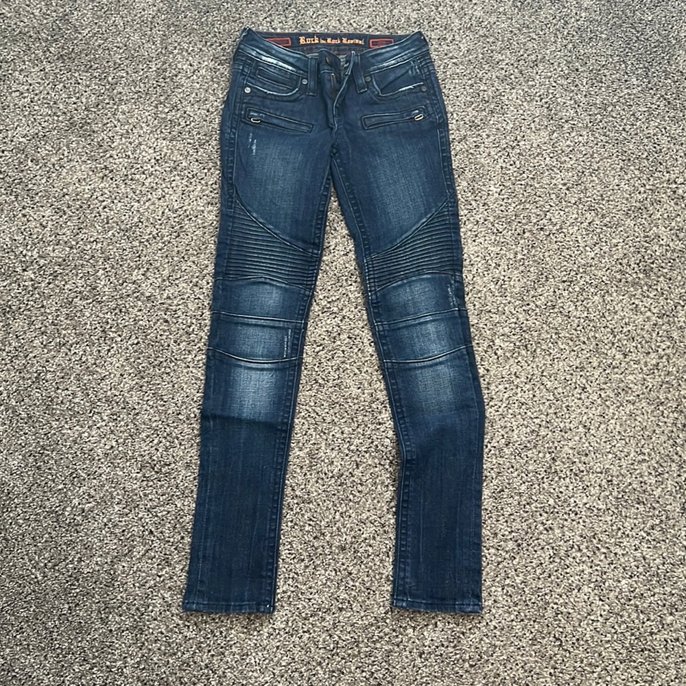 Rock Revival Size 25 moto skinny Jean